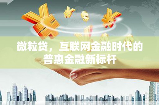 行唐微粒贷，互联网金融时代的普惠金融新标杆