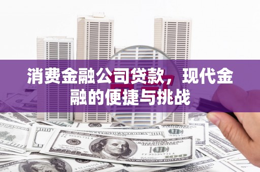 行唐消费金融公司贷款，现代金融的便捷与挑战
