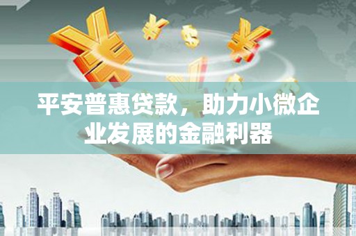 行唐平安普惠贷款，助力小微企业发展的金融利器