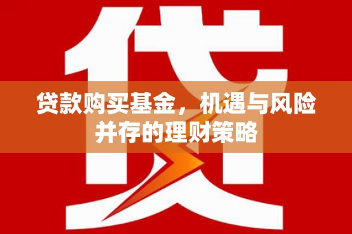 行唐贷款购买基金，机遇与风险并存的理财策略