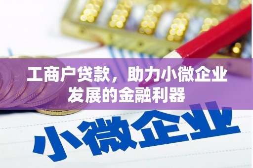 行唐工商户贷款，助力小微企业发展的金融利器