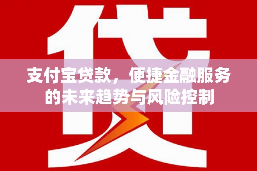 行唐支付宝贷款，便捷金融服务的未来趋势与风险控制