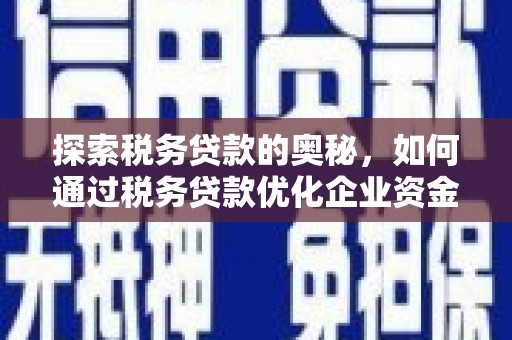 行唐探索税务贷款的奥秘，如何通过税务贷款优化企业资金流