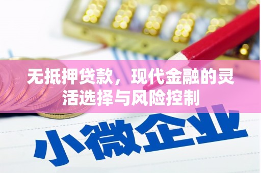 行唐无抵押贷款，现代金融的灵活选择与风险控制