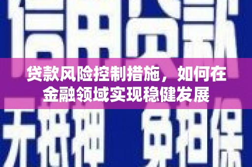行唐贷款风险控制措施，如何在金融领域实现稳健发展