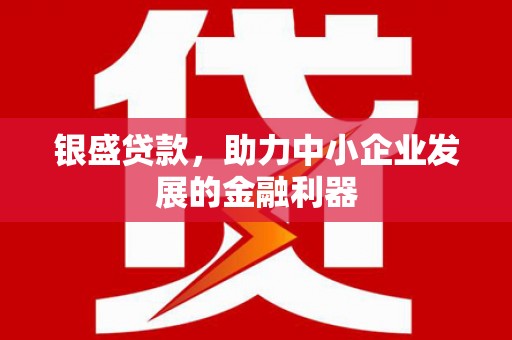 行唐银盛贷款，助力中小企业发展的金融利器