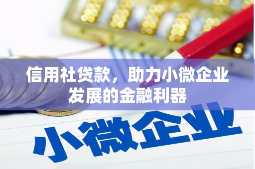 行唐信用社贷款，助力小微企业发展的金融利器
