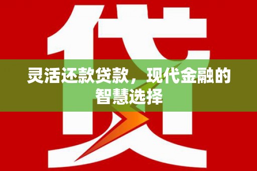 行唐灵活还款贷款，现代金融的智慧选择