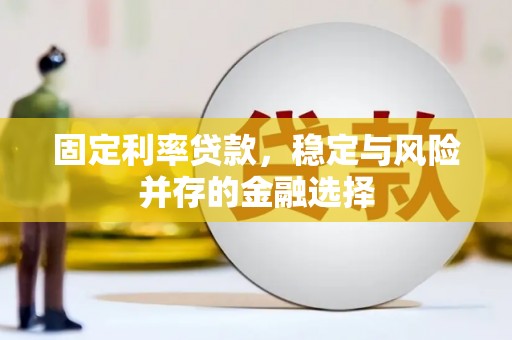 行唐固定利率贷款，稳定与风险并存的金融选择