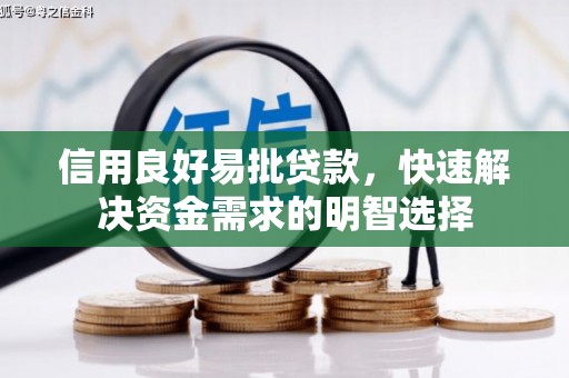 行唐信用良好易批贷款，快速解决资金需求的明智选择