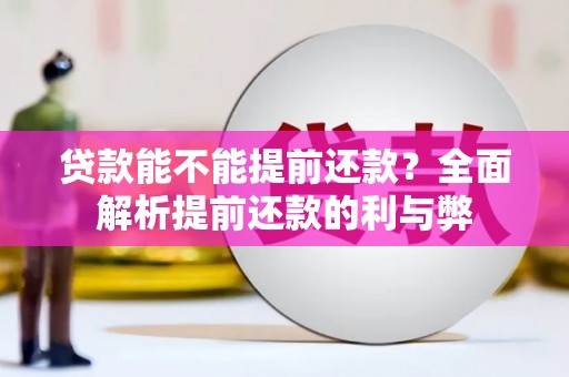 行唐贷款能不能提前还款？全面解析提前还款的利与弊