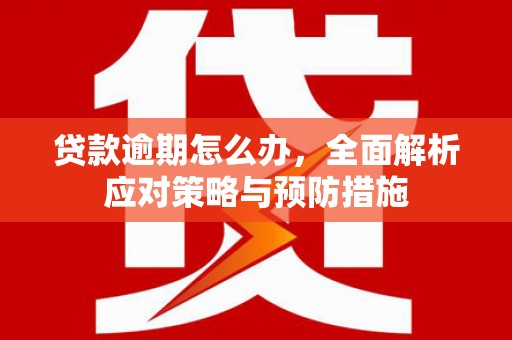 行唐贷款逾期怎么办，全面解析应对策略与预防措施
