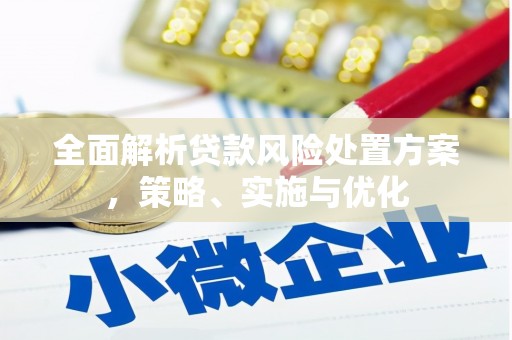 行唐全面解析贷款风险处置方案，策略、实施与优化