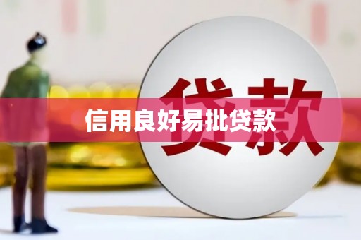 行唐信用良好易批贷款